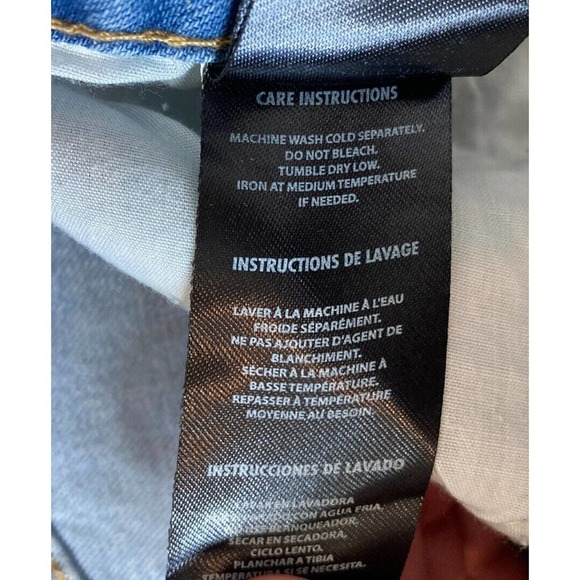 NWT Buffalo David Bitton Denim Skirt Size 30 High Rise Back Slit Raw Hem $79 - Picture 8 of 10